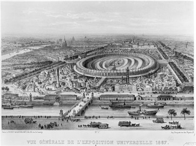 General View of the Exposition Universelle, Paris in 1867 by French School